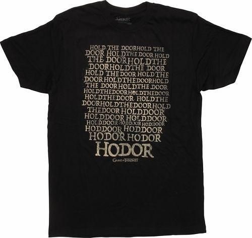 ゲーム オブ スローンズ Hold The Door Hodor Tシャツ お取り寄せ 通常日程度 海外ドラマグッズ専門店 Dramastore