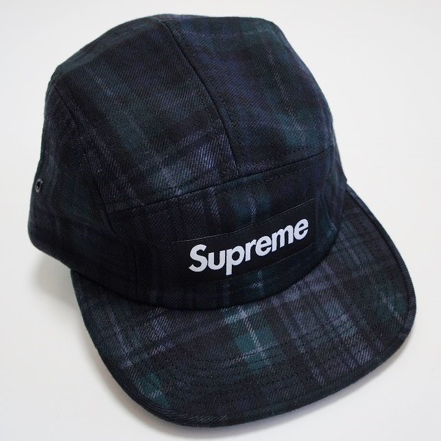 supreme plaid camp cap