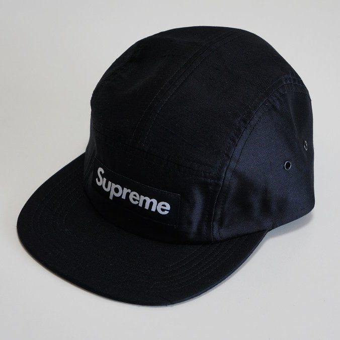 supreme raw silk camp cap