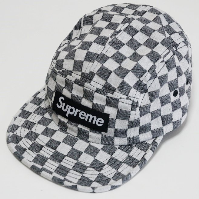 supreme checkerboard camp cap