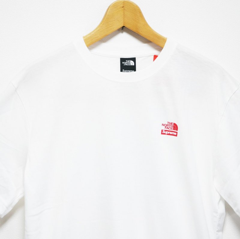 supreme north face white tee