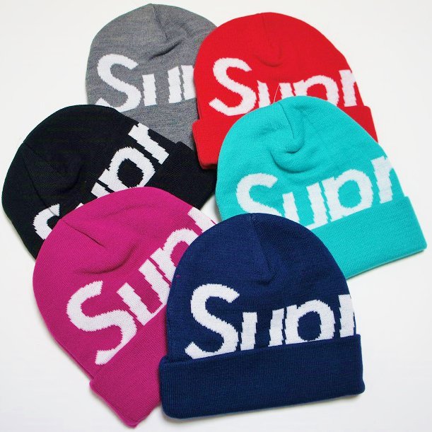 big logo beanie