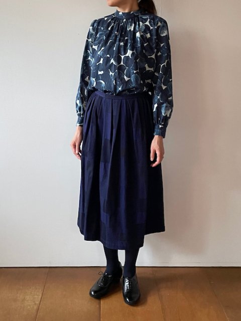 le lac コットンブラウス（navy） - rallye / margot Online Store