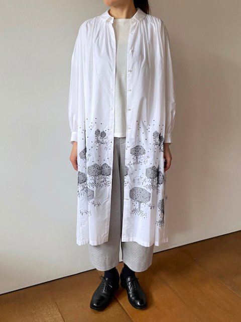 mori no hoshi シャツドレス(white) - rallye / margot Online Store