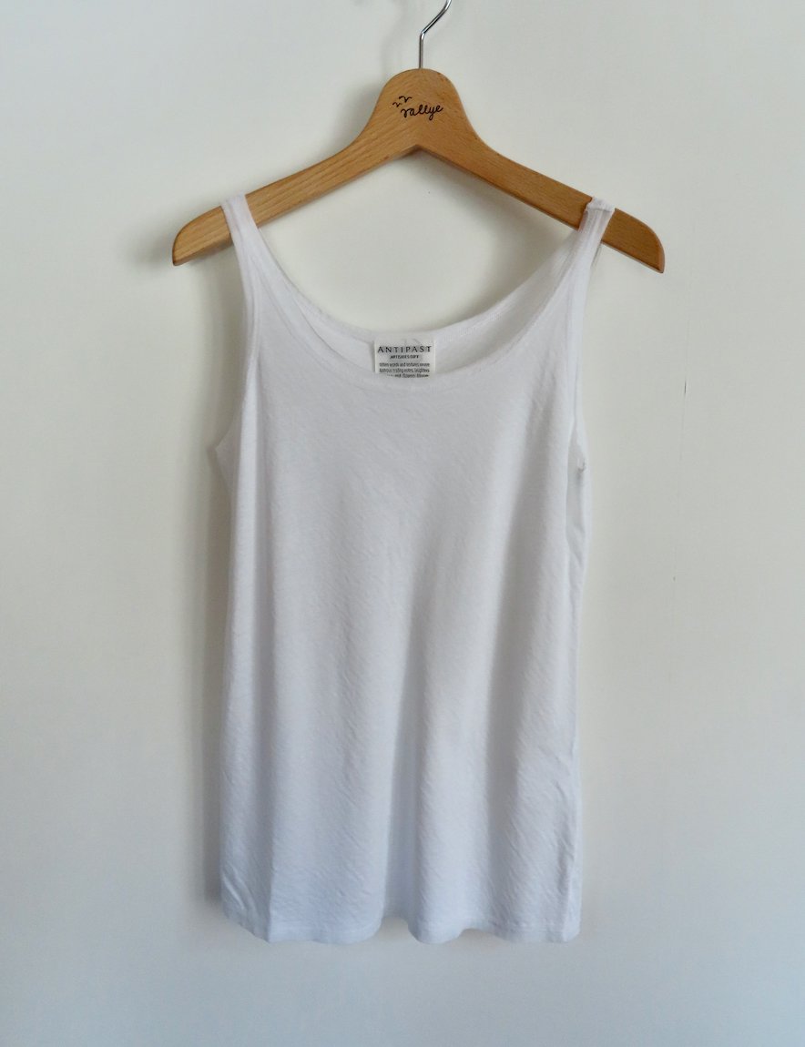 Cotton Jersey Sleeveless Tops（WHITE） - rallye / margot Online Store
