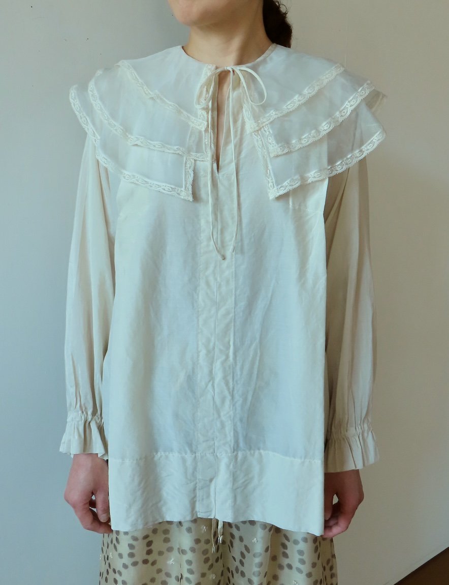 Leavers ruffle collar blouse - rallye / margot Online Store