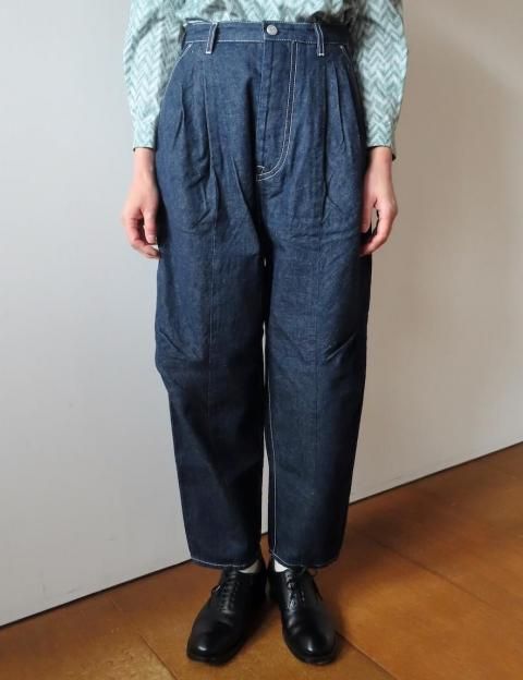 minä perhonen everyday タックテーパードデニム 38 every day タック