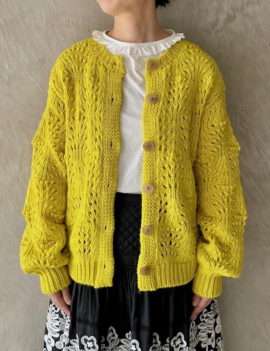 bocciolo ニットカーディガン（yellow） - rallye / margot Online Store