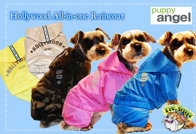 ΥӥåޥHollywood All-in-one Raincoat[puppy angel]