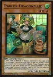 ドラゴンメイド・パルラ (プレミアムゴールドレア) - 遊戯王 MTG 