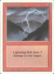 稲妻 Lightning Bolt C ドイツ語版 遊戯王 Mtg トレカ通販 カードショップ若院