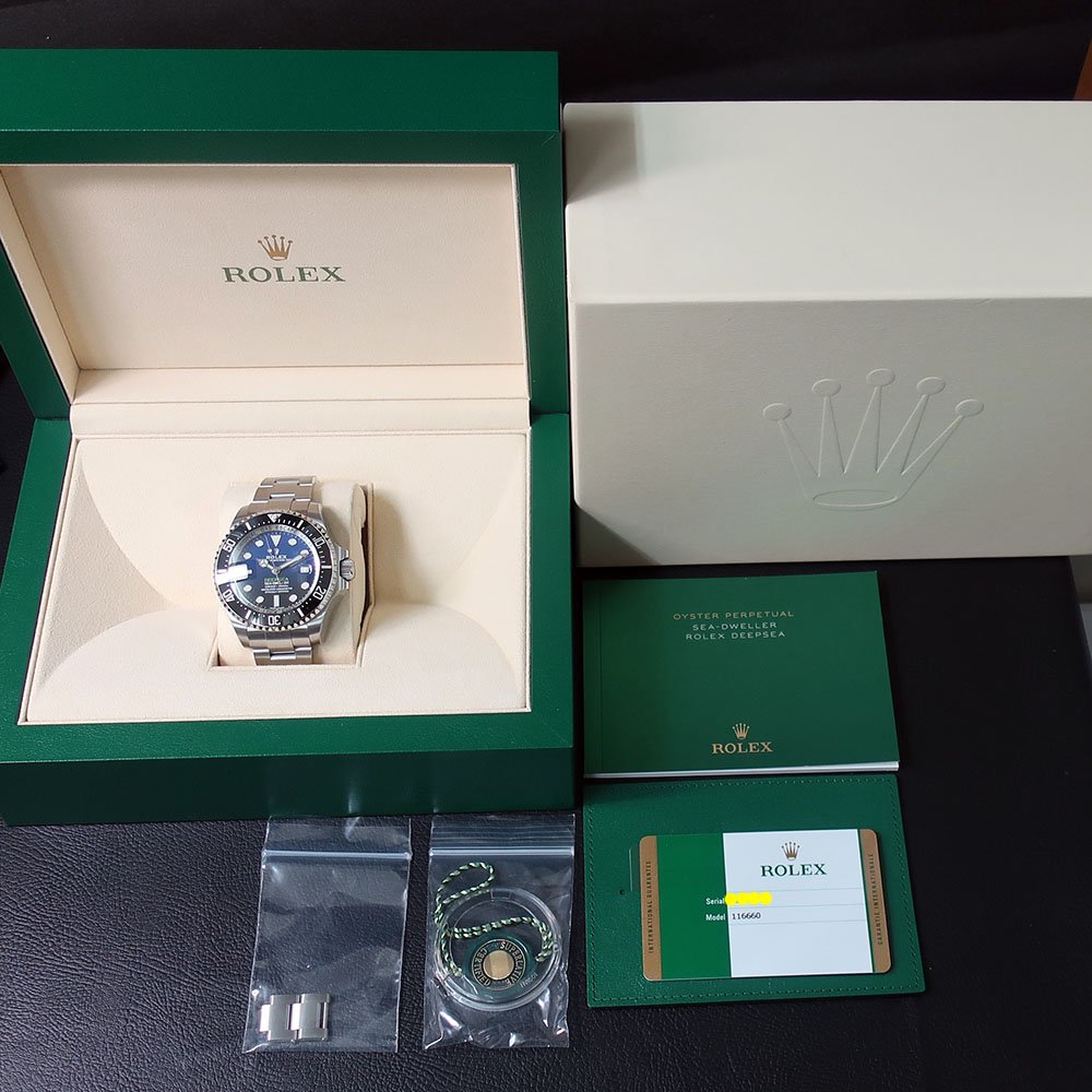 ROLEXディープシー D-BLUE未使用品Ref116660 - 腕時計専門店  COMPLET（コンプリート）｜買取り｜委託｜ロレックス｜パネライ｜パテックフィリップ｜オーデマピゲ｜カルティエ