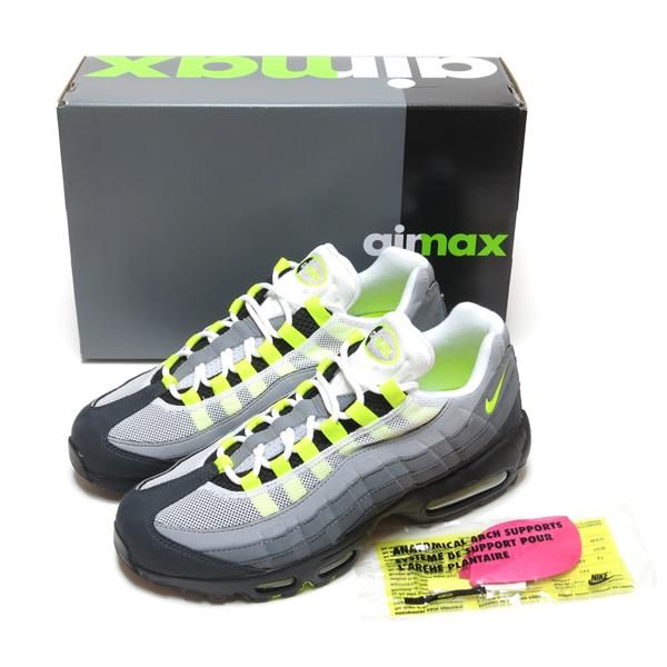 NIKE AIR MAX 95 OG BLACK/NEON YELLOW-LT GRAPHITE ( ナイキ エアマックス95 イエローグラデ  2020年 オリジナルカラー 復刻版 ネオンイエロー グラファイト グレー )