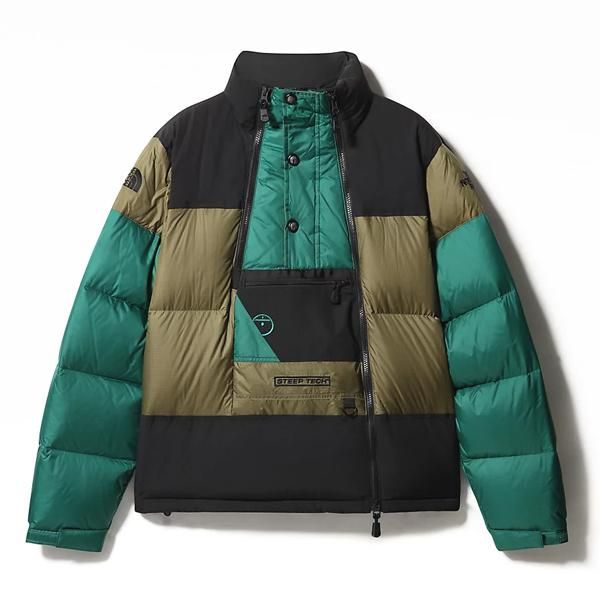 海外限定☆THE NORTH FACE STEEP TECH DOWN JACKET BURNT OLIVE GREEN