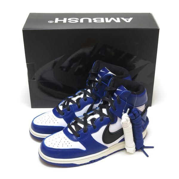 NIKE DUNK HIGH / AMBUSH DEEP ROYAL BLUE/BLACK-WHITE US7 25cm ( ナイキ ダンク ハイ  アンブッシュ コラボ ディープロイヤル ブルー/ブラック/ホワイト )