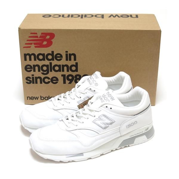 NEW BALANCE M1500WHI WHITE LEATHER MADE IN ENGLAND