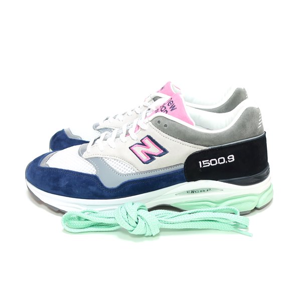 NEW BALANCE M15009FR WHITE/BLACK/PINK/BLUE MADE IN ENGLAND M1500.9 