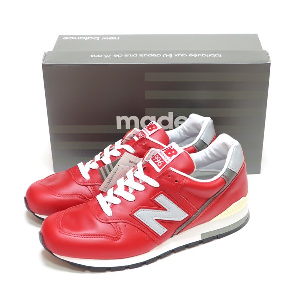 NEW BALANCE M996NCA LEATHER RED/WHITE/GRAY MADE IN USA M996 
