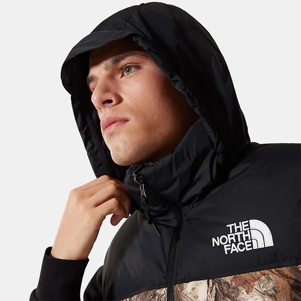 オタ 海外限定 NORTH FACE ノースフェイス ヌプシベスト 枯葉柄-