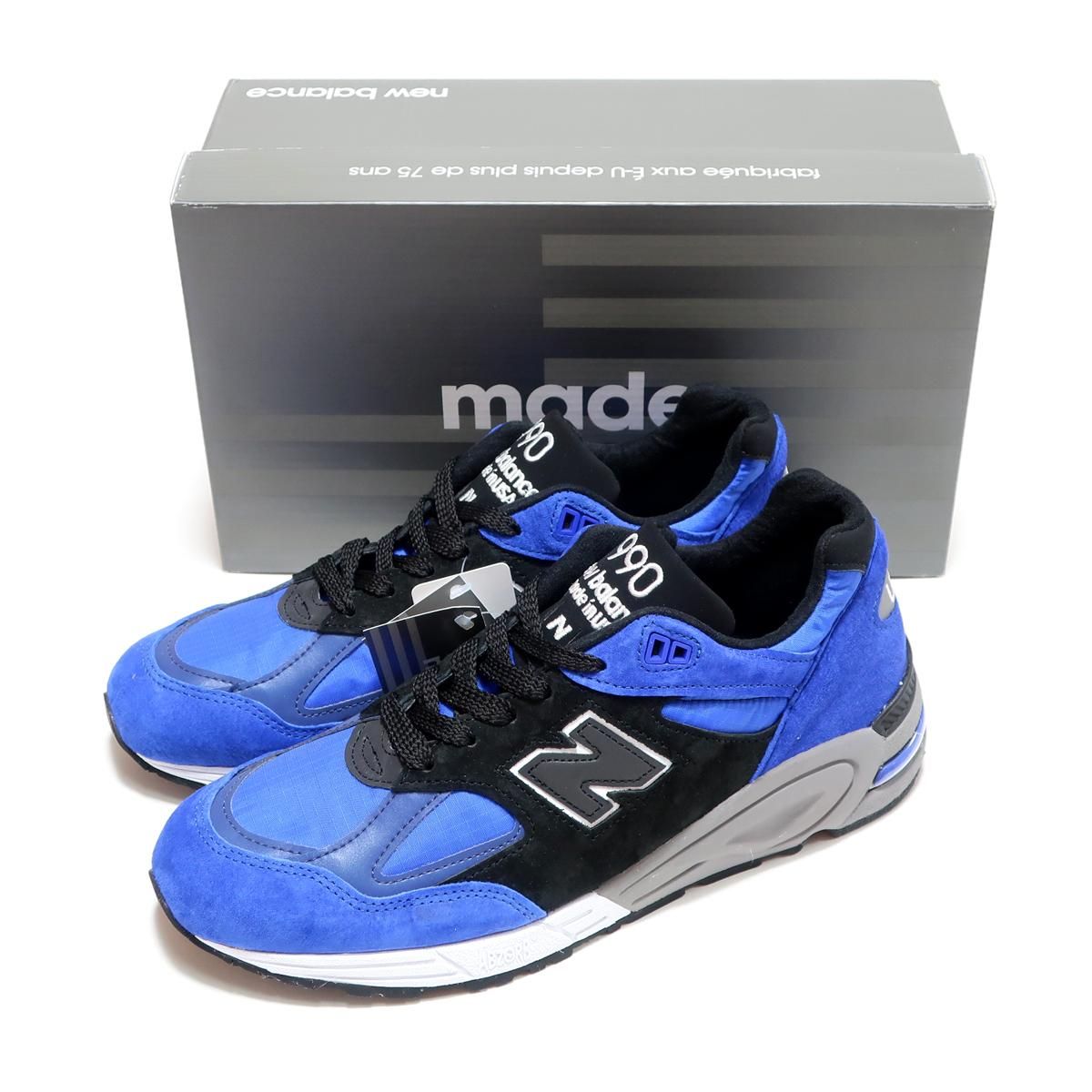 ふるさと割】 new balance m990v2 ニューバランス ネイビー 紺 27cm