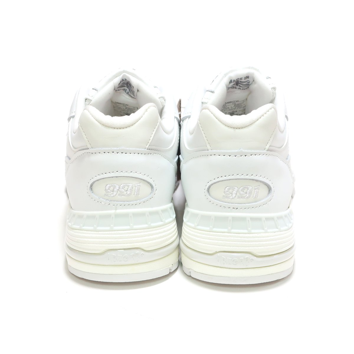 NEW BALANCE M991TW TRIPLE WHITE LEATHER MADE IN ENGLAND