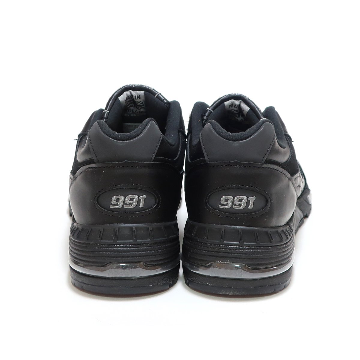 NEW BALANCE M991TK TRIPLE BLACK LEATHER MADE IN ENGLAND 