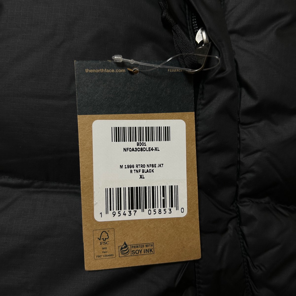 海外限定 23SS THE NORTH FACE MENS 1996 RETRO NUPTSE JACKET R TNF BLACK ノースフェイス  レトロヌプシジャケット ブラック ダウンジャケット