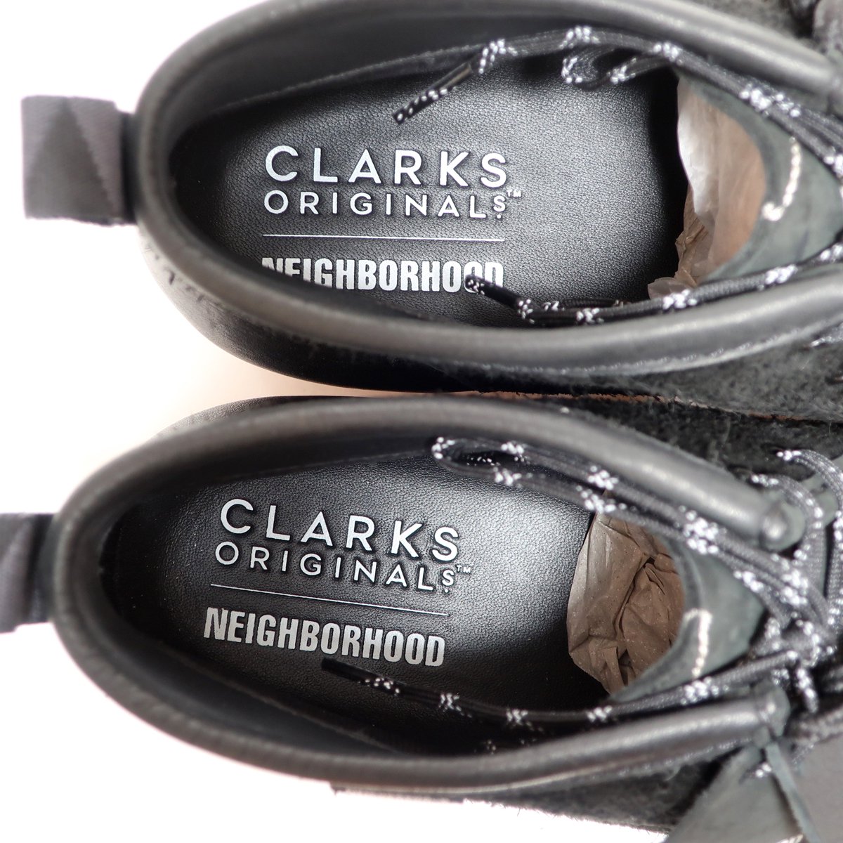 CLARKS ORIGINALS x NEIGHBORHOOD WALLABEE BOOT GTX BLACK GORE TEX ...