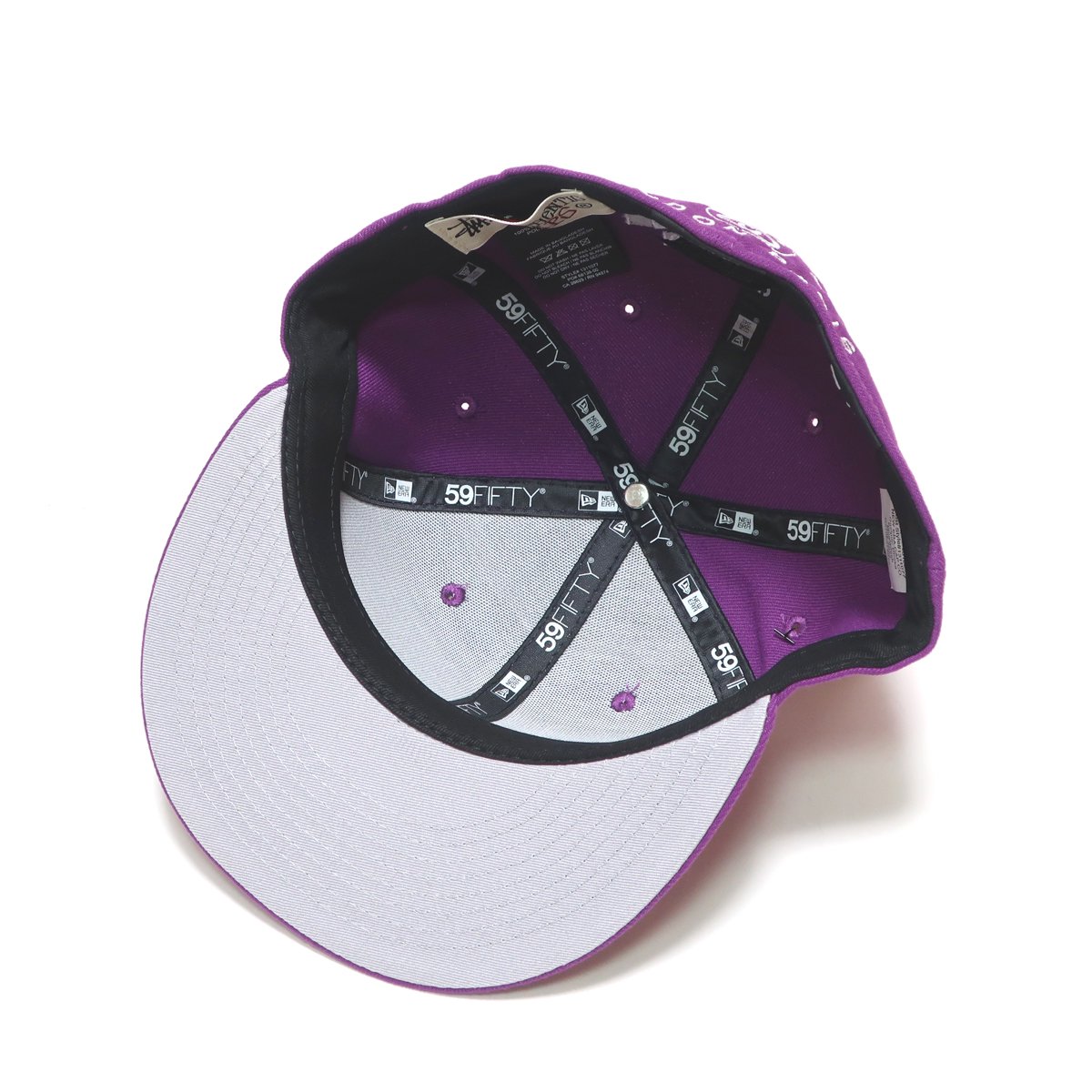 22FW STUSSY WORLD TOUR NEW ERA CAP GRAPE 1311077 59FIFTY ( ステューシー ワールドツアー  ニューエラ キャップ グレープ パープル コラボ )