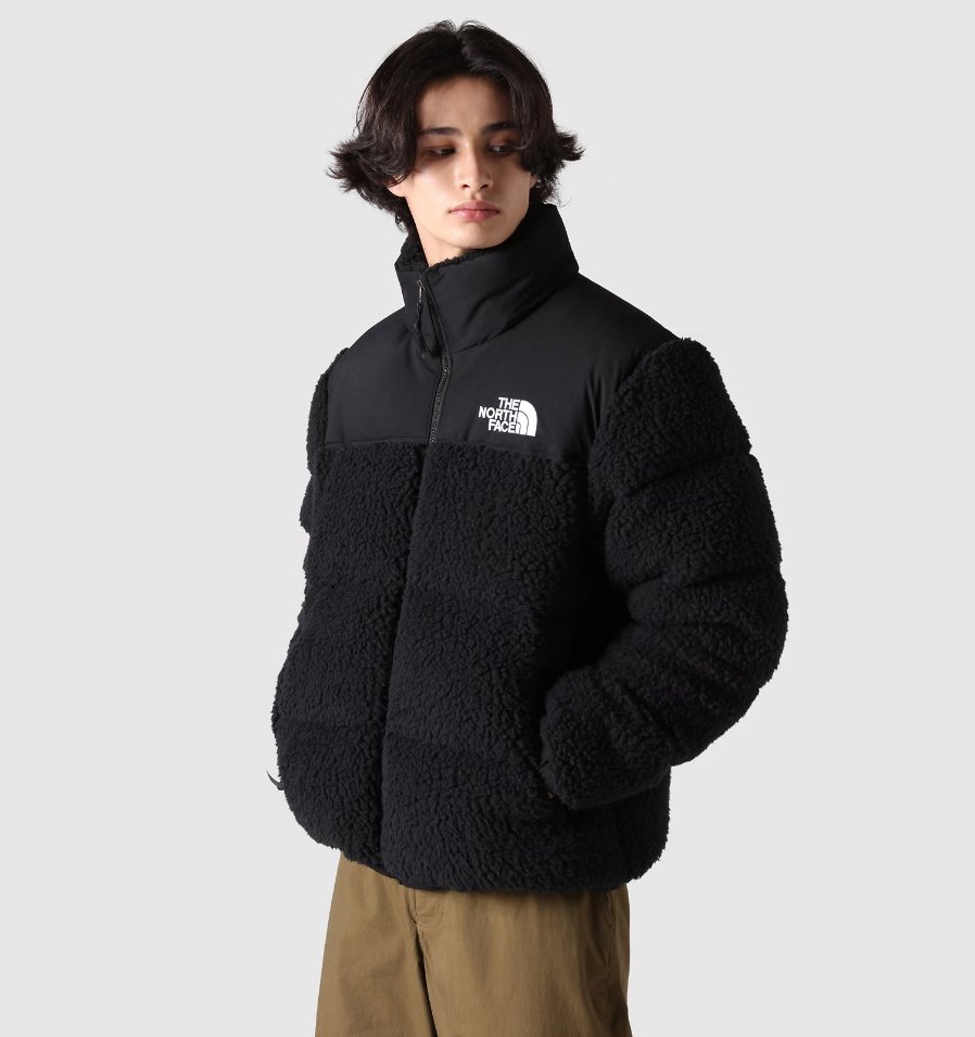 海外限定 THE NORTH FACE HIGH PILE NUPTSE JACKET TNF BLACK SHERPA ノースフェイス ハイパイル  シェルパ フリース ヌプシジャケット ブラック 黒 ダウンジャケット