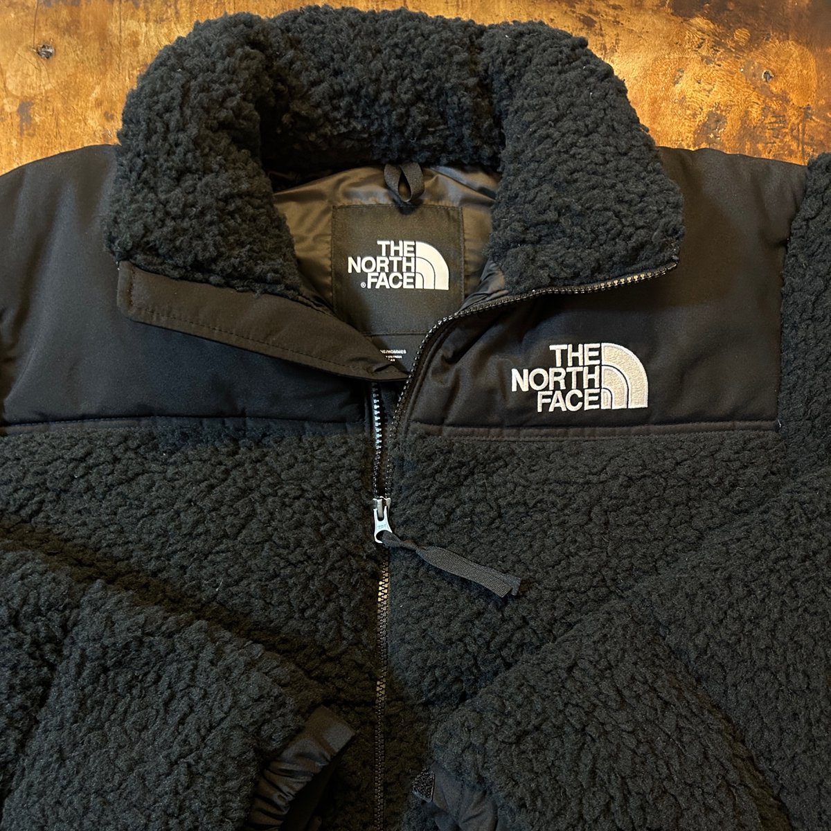 海外限定 THE NORTH FACE HIGH PILE NUPTSE JACKET TNF BLACK SHERPA ノースフェイス ハイパイル  シェルパ フリース ヌプシジャケット ブラック 黒 ダウンジャケット