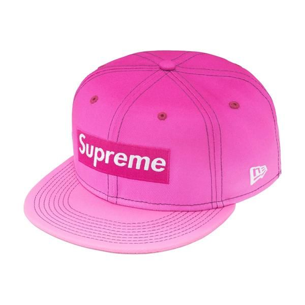 23SS Supreme Gradient Box Logo New Era Pink 7 3/8 (58.7cm