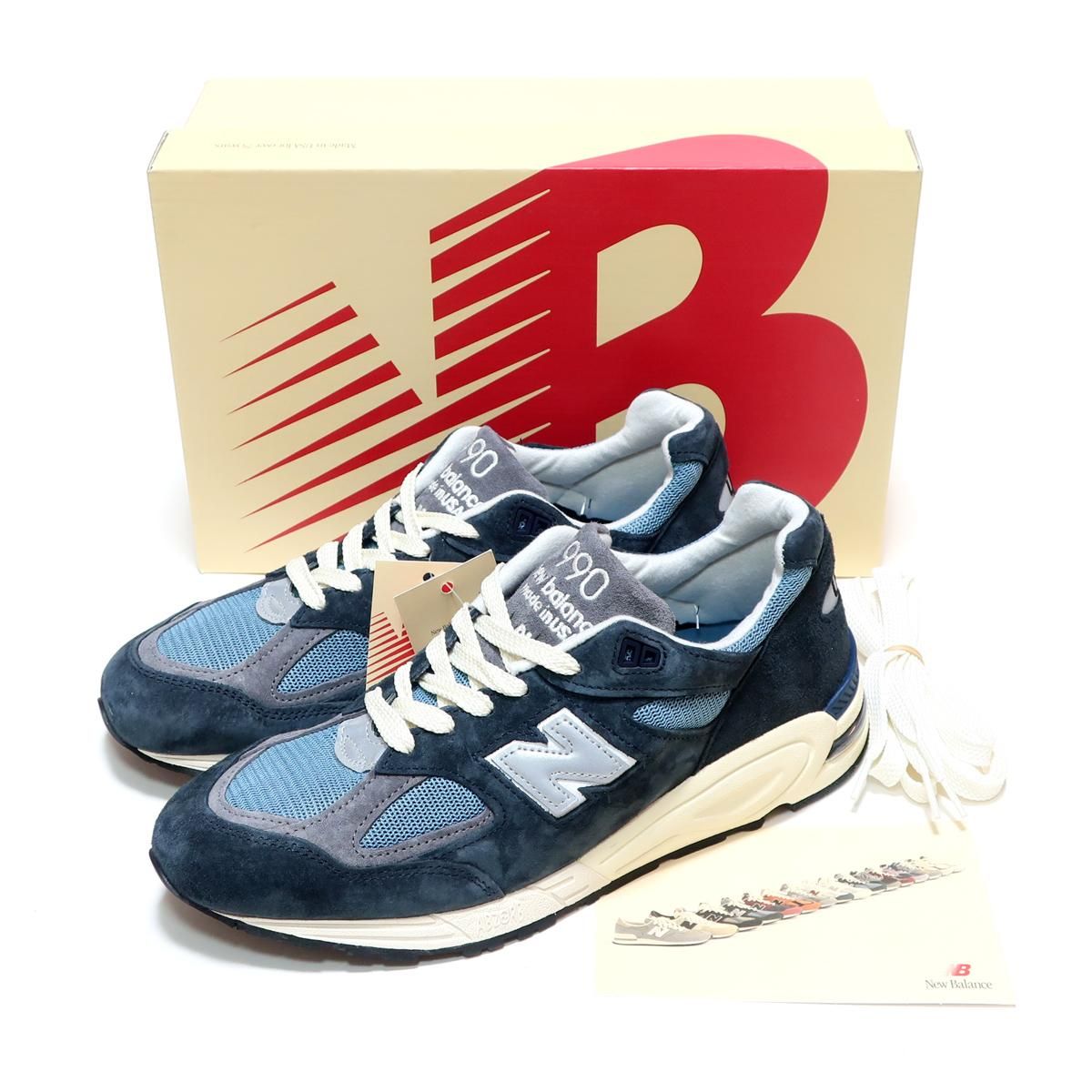 NEW BALANCE M990TB2 NAVY BLUE MADE IN USA M990V2 BY TEDDY SANTIS ...