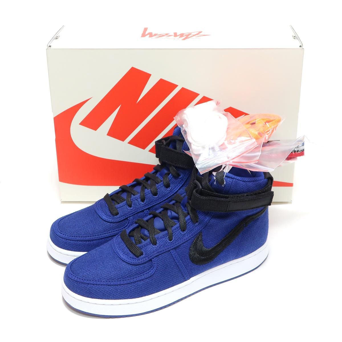 レディースサイズ☆STUSSY x NIKE VANDAL HIGH SP DEEP ROYAL BLUE 