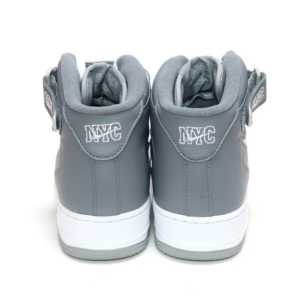 NIKE AIR FORCE 1 MID QS COOL GREY/WHITE NYC NEW YORK ( ナイキ エアフォース ワン ミッド  クールグレー ホワイト ジュエルスウッシュ ニューヨーク )