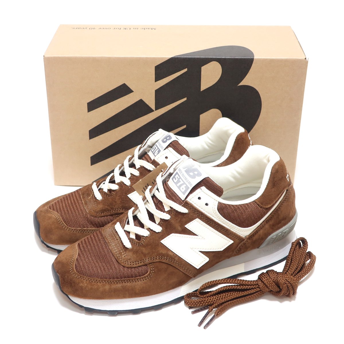 NEW BALANCE OU576BRN BROWN SUEDE MADE IN UK M576 ENGLAND 
