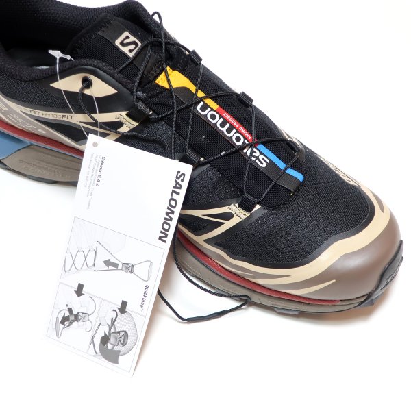 SALOMON XT-6 BLACK/FALCON/COW HIDE L47293800 ( サロモン スニーカー ...