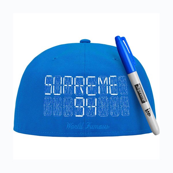 24SS Supreme Sharpie Box Logo New Era Blue ( シュプリーム ...