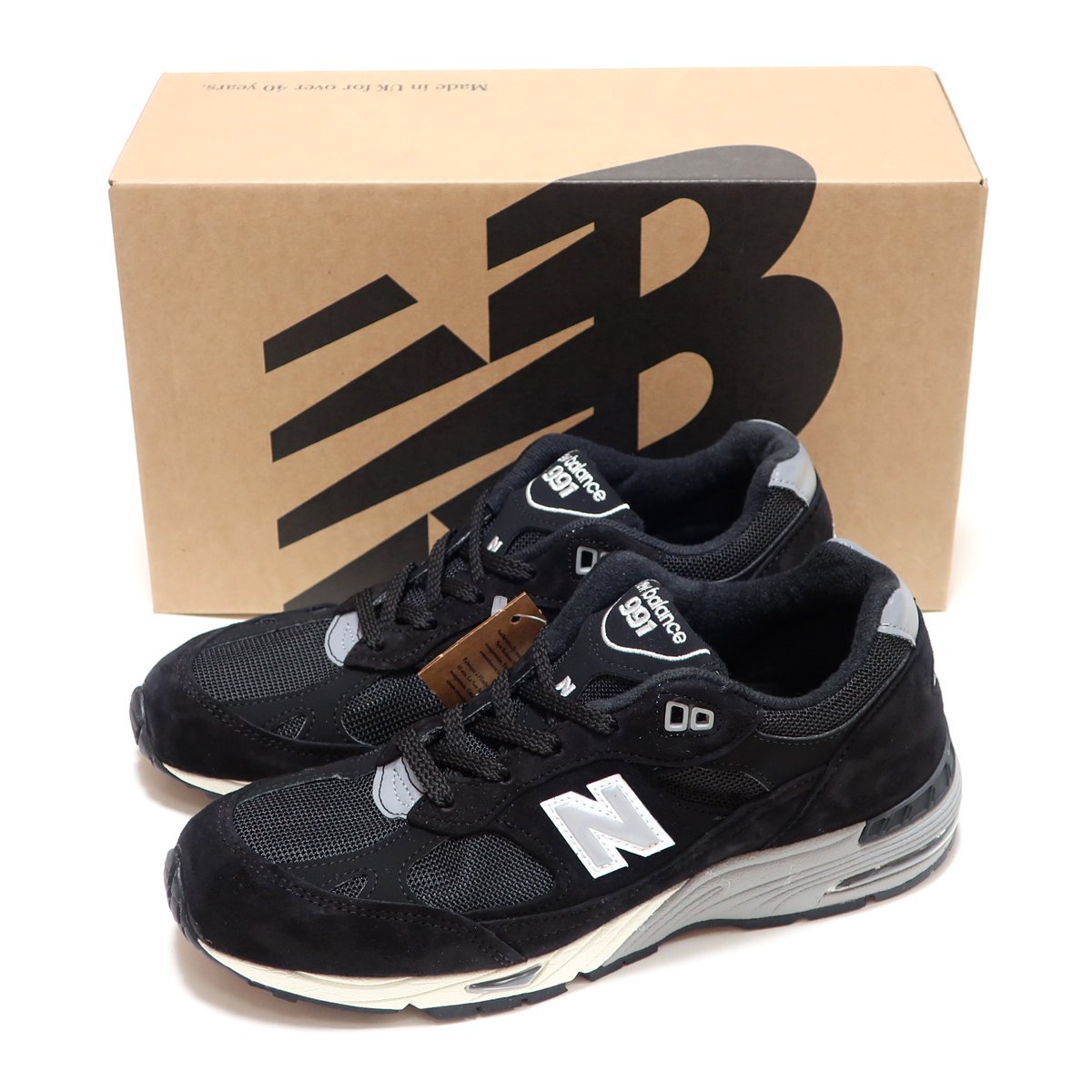 海外限定☆NEW BALANCE W991EKS BLACK SUEDE MADE IN ENGLAND ...