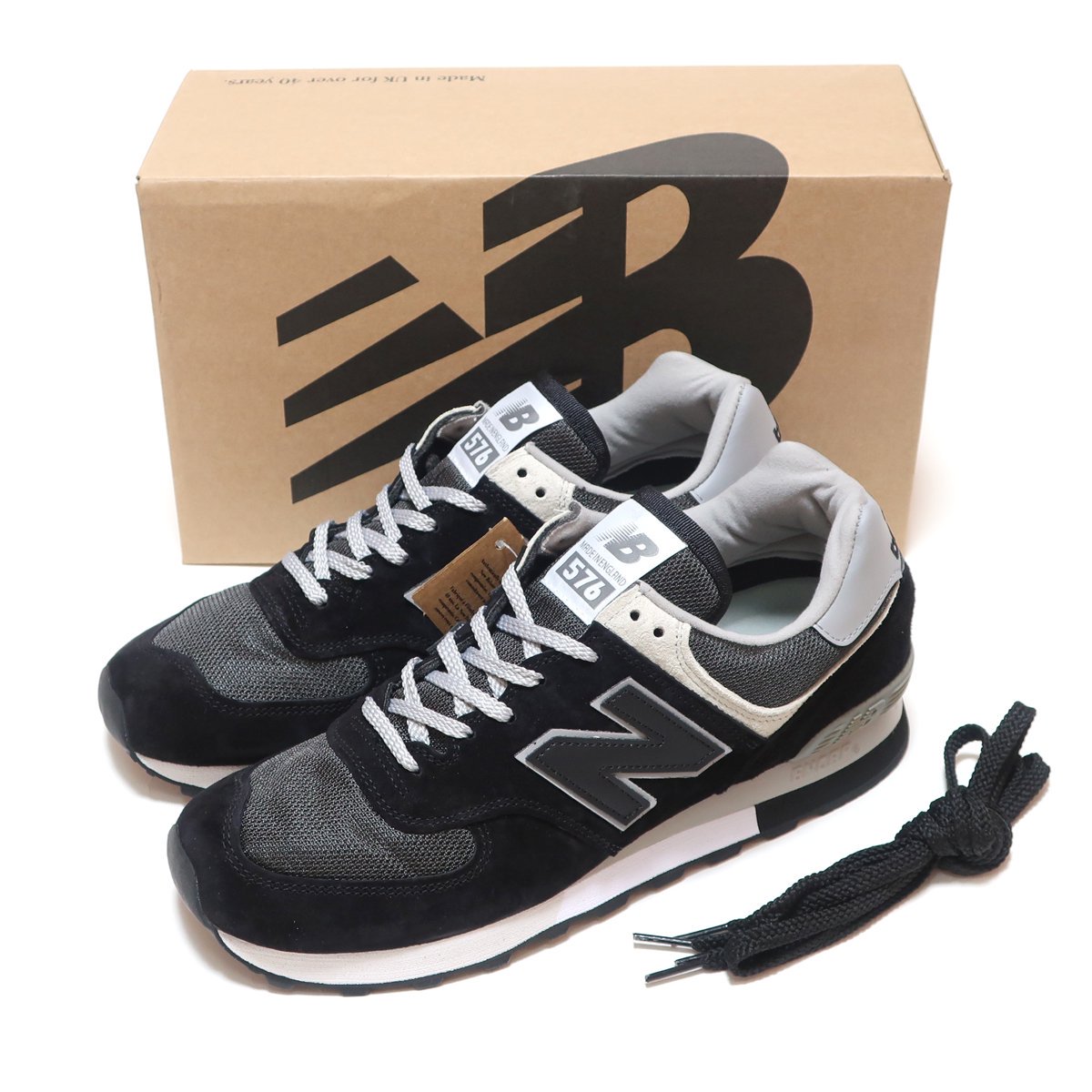 NEW BALANCE OU576PBK BLACK SUEDE MADE IN UK M576 ENGLAND ( ニューバランス 576  スウェード ブラック 黒 UK製 )