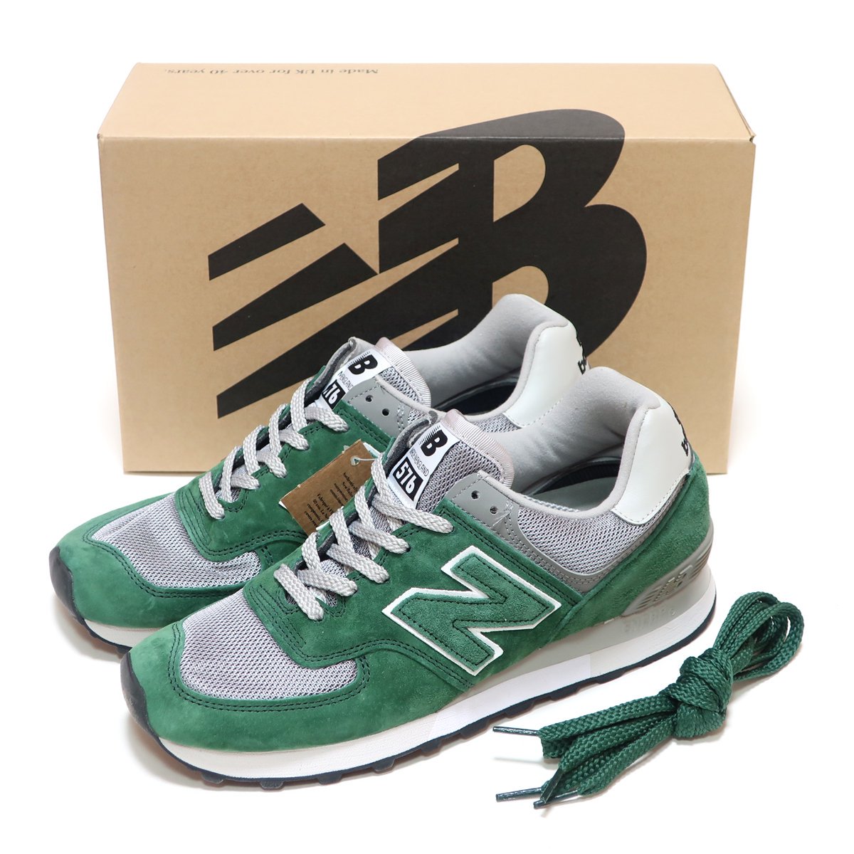 海外限定☆NEW BALANCE OU576GGK GREEN/GRAY SUEDE MADE IN UK M576 ENGLAND ( ニューバランス  576 スウェード グリーン/グレー 緑 UK製 )