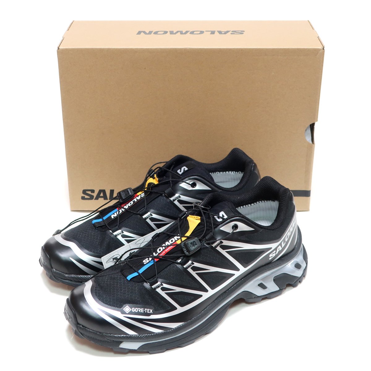 SALOMON XT-6 GTX BLACK/BLACK/FTW SILVER L47450600 GORE TEX ( サロモン ゴアテックス 防水  スニーカー ブラック 黒 )