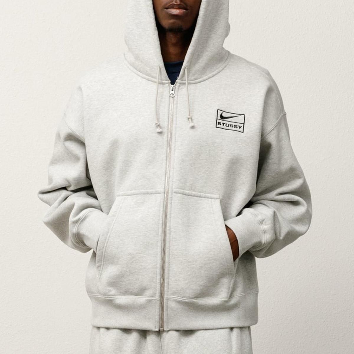 Stussy x Nike Fleece Zip Hoodie (25FW) M Stussy Nike Zip Hoodie