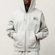 <img class='new_mark_img1' src='https://img.shop-pro.jp/img/new/icons5.gif' style='border:none;display:inline;margin:0px;padding:0px;width:auto;' />25FW STUSSY x NIKE FLEECE ZIP HOODIE GREY HEATHER ( ƥ塼 x ʥ  ե꡼ å աǥ 졼إ M )