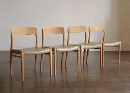 No.75 Side Chair / N.O.Moller / 4pcs