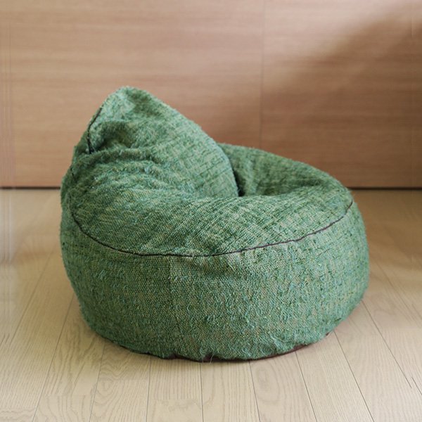 teal green bean bag