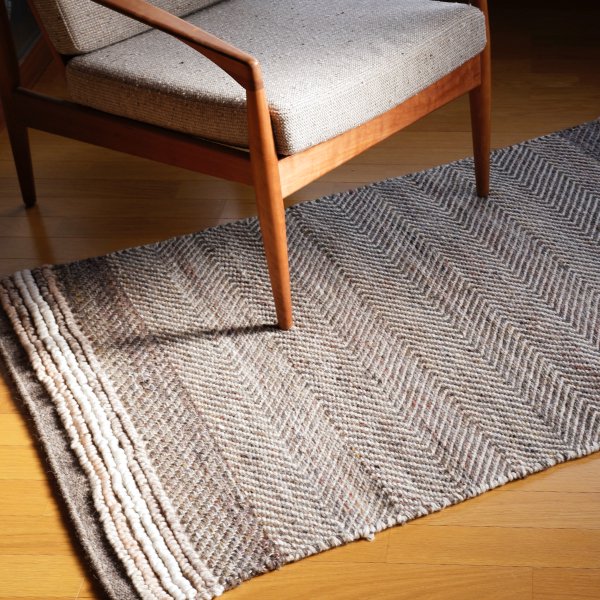 新品】INDIANRUG 200×200 牛革 ラグ マット ヘリンボーン acharcheck.ir