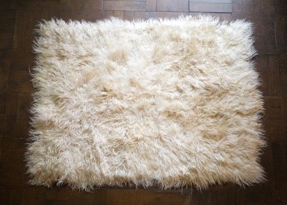 ゴート山羊シープファー毛皮ラッグカーペット敷物絨毯