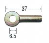 ケーブルエンド平アイ型6.5×38(使用ダイスDW-1)(インナー2.5mm用)