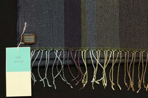 染織 iwasaki　絹とウールのマフラー（ミックス）